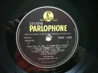 The Beatles A Hard Days Night Vinyl UK 1964 1st Press 3N3N LP Ernest J Day Cover 2