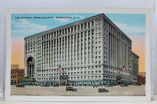 Washington Dc National Press Building Postcard Old Vintage Card View Standard Pc