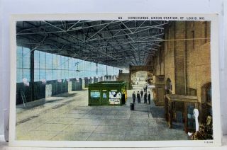 Missouri Mo St Louis Union Station Concourse Postcard Old Vintage Card View Post