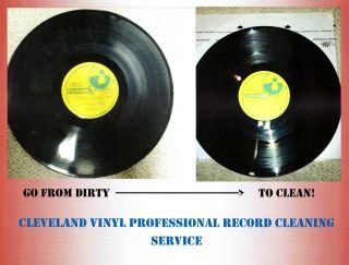 Professional Record Cleaning Service,  Ultrasonic Machine Cleaned,  Vpi 20 Records