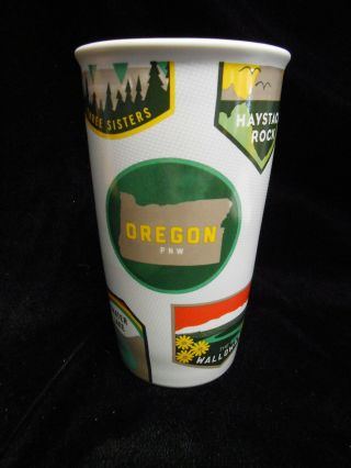Starbucks 2017 Oregon Travel Mug 12 Oz Ceramic Double Wall Coffee No Lid