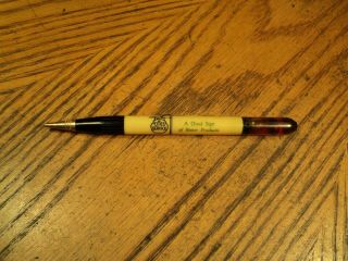 Vintage Mechanical Pencil Advertising Cities Service Ralph A Lowe Oil Filled