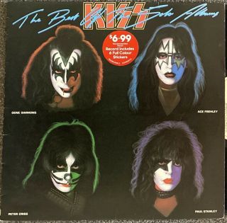 Kiss Best Of The Solo Albums - 1979 Australian Vinyl Lp With Stickers
