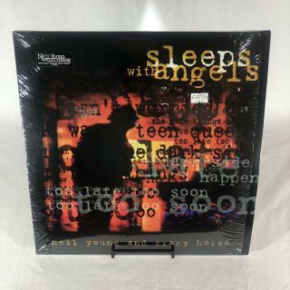 Neil Young Sleeps With Angels 2 Lp Vinyl 1994 1 - 45745 Open Still In Shrink Rare