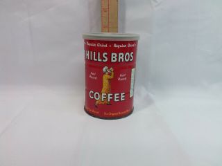 Vintage Hills Bros Coffee - Half Pound Can W/lid
