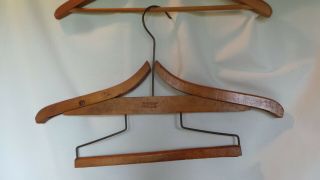 Rare Antique Perfecto Primitive Wood Clothes Suit Hanger Dated 1905 Good Cond
