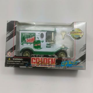 Mountain Dew Delivery Truck Golden Classic Diecast Gift Bank Special Edition