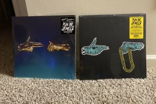 Run The Jewels 1 (gold Vinyl) W/ Patch,  Poster - Rtj3 (limited Gold Vinyl Lp)