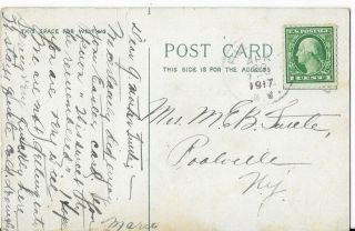 The Old Lighthouse,  Selkirk,  Pulaski,  N.  Y.  Antique 1917 Postally Postcard 2