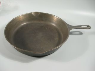 Vintage Wagner 11 - 3/4 " Cast Iron Frying Pan No.  10