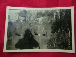 Wwii German Photo Combat Soldiers Gebirgsjäger With Ek2,  Bw,  Iab