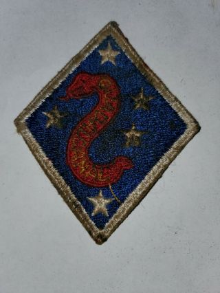 Wwii Usmc 2nd Marine Division Snake Patch Priced To Sell Very Salty