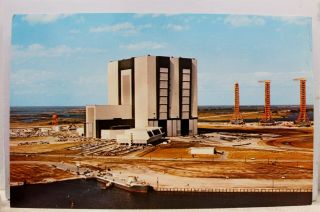 Florida Fl Kennedy Space Center Vab Vehicle Assembly Building Postcard Old View