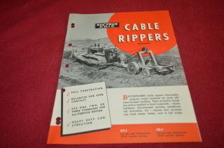 Bucyrus Cable Rippers For International Harvester Crawler Brochure Dcpa13
