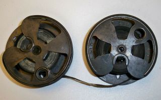 Vintage 2 Metal Royal Typewriter Ribbon Spools For 10 Standard