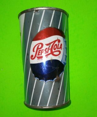 Vintage Late 50s/early 60s Pepsi Cola Flat Top Can