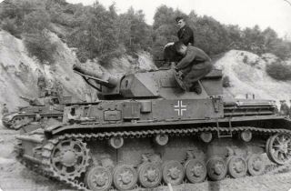Ww2 Wwii Photo German Panzer Iv Tanks Wehrmacht World War Two Germany / 4201