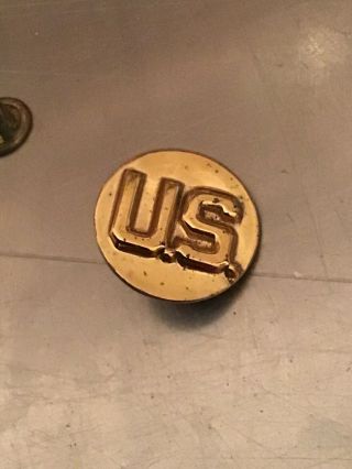 Vintage Wwii Military U.  S.  Army Brass Pin 1”