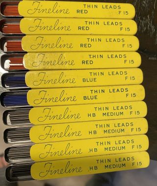 10 Vintage Sheaffers Fineline Thin Pencil 80 Leads