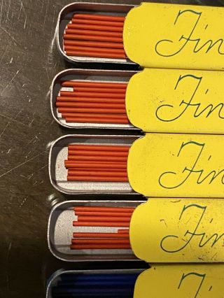 10 Vintage Sheaffers Fineline Thin Pencil 80 Leads 2
