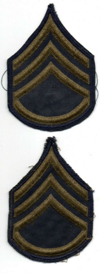 2 Late World War Ii Korean War Us Army Staff Sergeant Rank Ssgt Patches