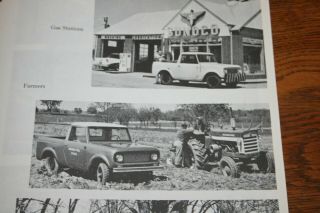 1962 International Harvester Scout Trucks Sales Engineering Bulletin Brochure