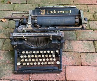 Antique Underwood Vintage Typewriter For Display Or Parts - Pick - Up Only