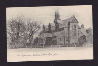 Old Vintage Postcard Harvard University The Gymnasium Cambridge Ma Rotograph