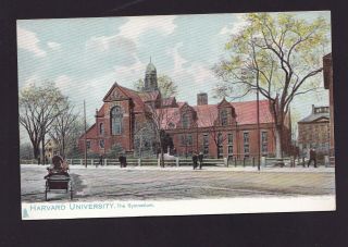 Old Vintage Postcard Harvard University The Gymnasium Cambridge Ma By Tuck