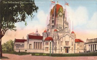 1915 Pan Pacific Expo,  Netherlands,  San Francisco,  Ca,  Old Postcard