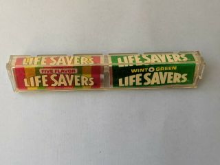 Antique Life Savers Candy Store Advertising Display Plastic Cap