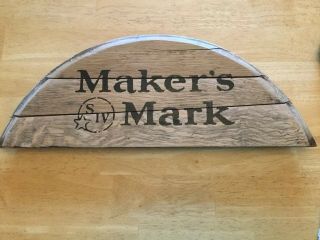 Makers Mark Barrel Stave Sign