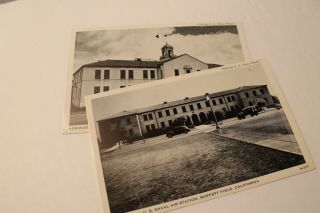 Two (2) Postcards: U.  S.  Naval Air Station Moffett Field,  Calif.  1940 