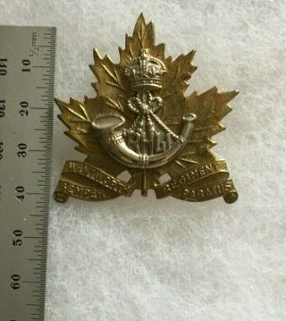 Canadian Cap Badge Wentworth Regiment Royal Hamilton Light Infantry Canada