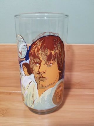 1977 Star Wars Luke Skywalker Coca Cola Burger King Collector Series Glass