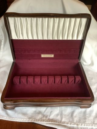 Vintage Oneida Community Wooden Silverware Flatware Chest Box Tarnish Proof
