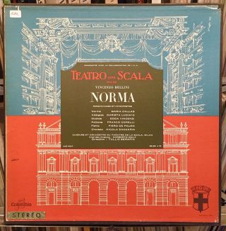Bellini Norma Callas Serafin Ed1 Columbia Saxf 213 - 215 3 Lps Box Nm