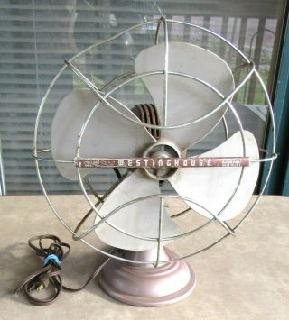 Vintage Westinghouse Table Top Fan Cat 10la4 Part Y - 4697 Made In Usa