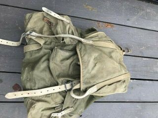 Vintage Wwii Us Military Army Mountain Backpack Rucksack With Frame