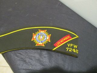 VFW 7245 cap hat 9 pins WWII Army Nurse California. 3