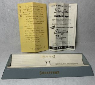 Sheaffer Pen Box Only Sheaffer’s Snorkel Pen Box And Papers “no Pen” Vintage