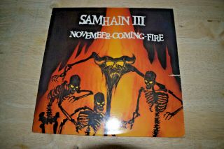 Samhain Iii November Coming Fire - Plan 9 Pl907 - Punk - Lp Vinyl Record