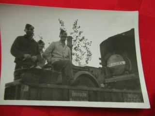Wwii German Photo Combat Soldiers Gulashwagon On Rail W/ 55 Gal Water