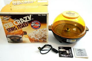 Vintage West Bend Stir Crazy Popcorn Popper 5346 1970 