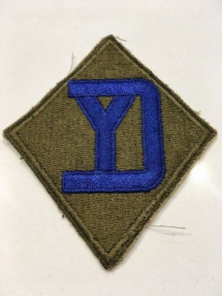 Wwii U.  S.  26th Infantry Division Cut Edge Full Color Patch