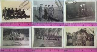 6x Ww2 Orig.  Photos German Officers Soldiers Uniforms Ranks Caps 2.  5 X 3.  5 Inch