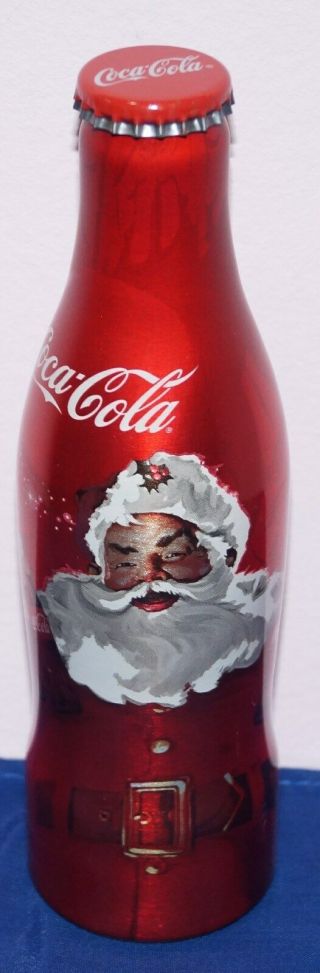 Aluminium Coca Cola Bottle Austria Christmas Santa 2012