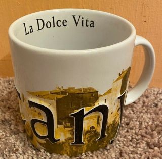 2003 Starbucks Barista Series Tuscany La Dolce Vita Ceramic Coffee Mug