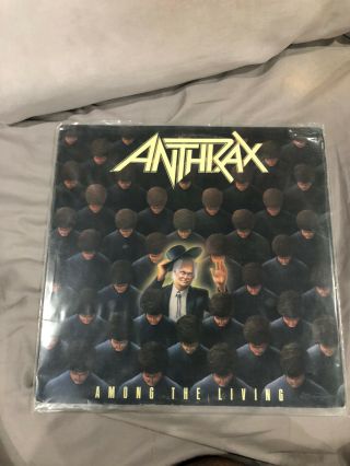 Anthrax Among The Living 1987 Record Lp Island Megaforce Records Heavy Metal