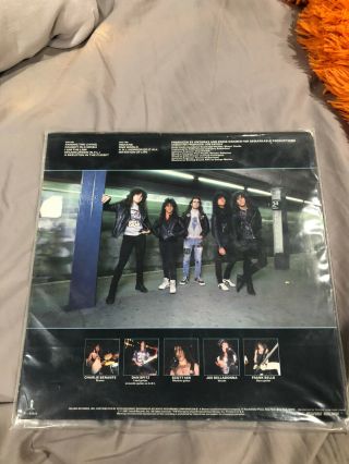 ANTHRAX AMONG THE LIVING 1987 RECORD LP ISLAND MEGAFORCE RECORDS HEAVY METAL 2